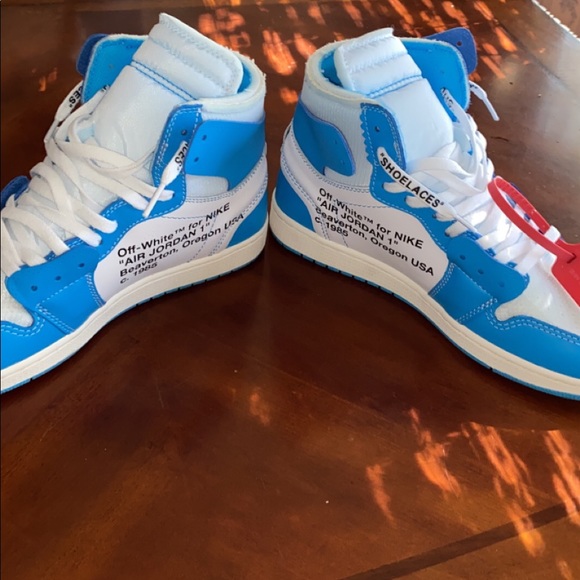 off white retro 1 blue